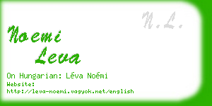 noemi leva business card