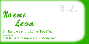 noemi leva business card